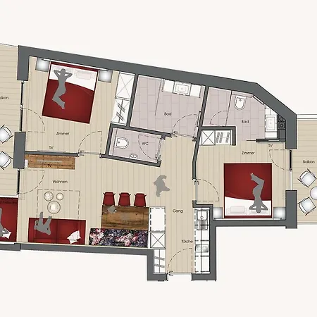 Platzhirsch & Apartamento *